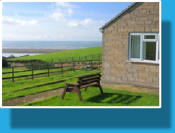 View to the South West at the Sea Barn Farm Bungalow